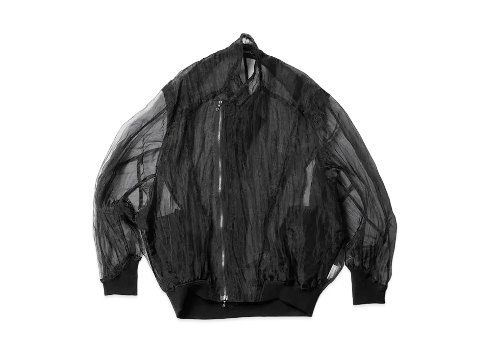 JULIUS Clear Bomber Jacket "Black"