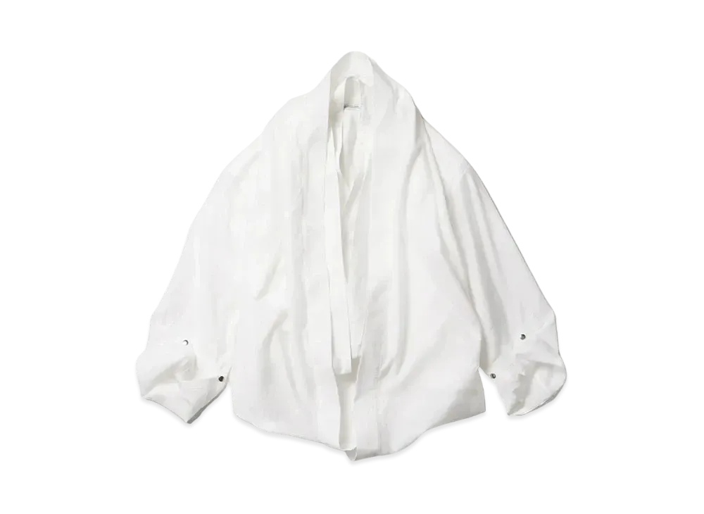 JULIUS Hoop Shirt Jacket "Off White"