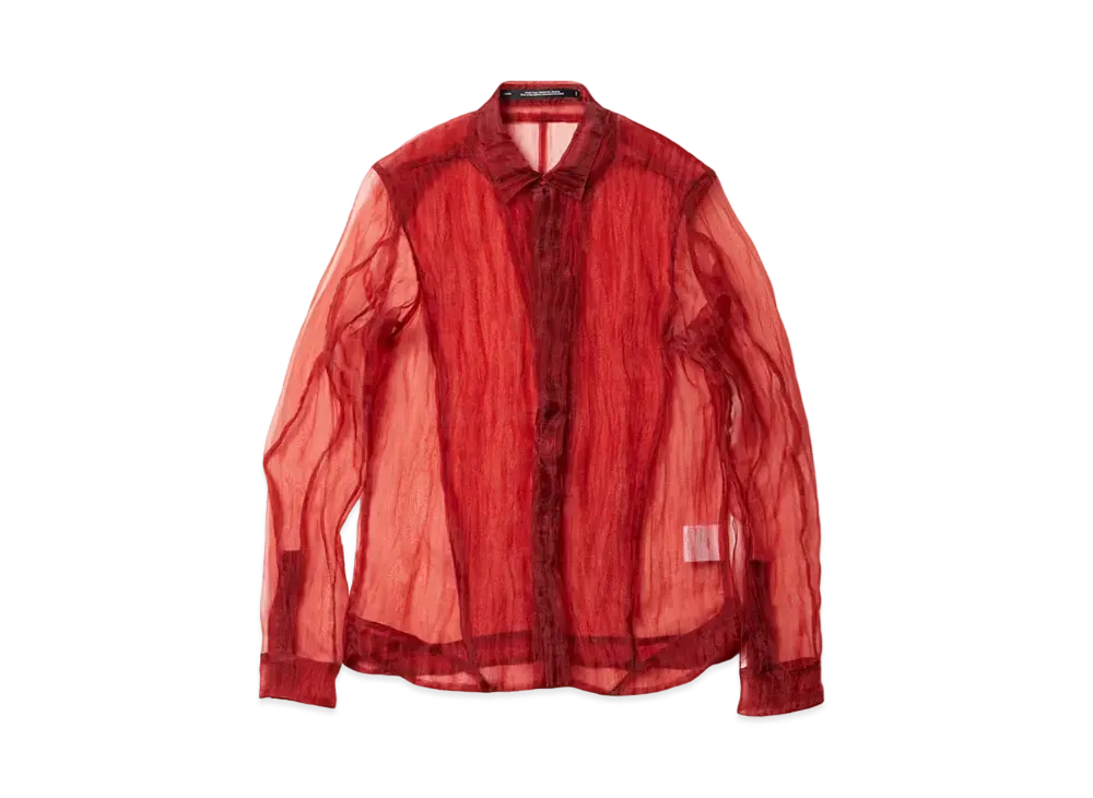 JULIUS Clear Formal Shirt "Vermilion"