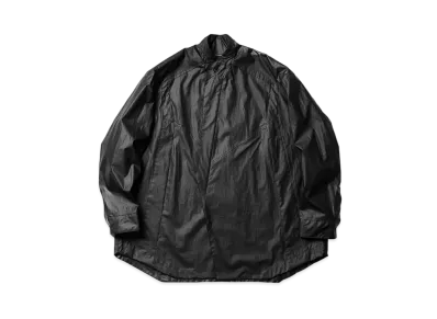 JULIUS Prism Stand Collar Overshirt "Black"