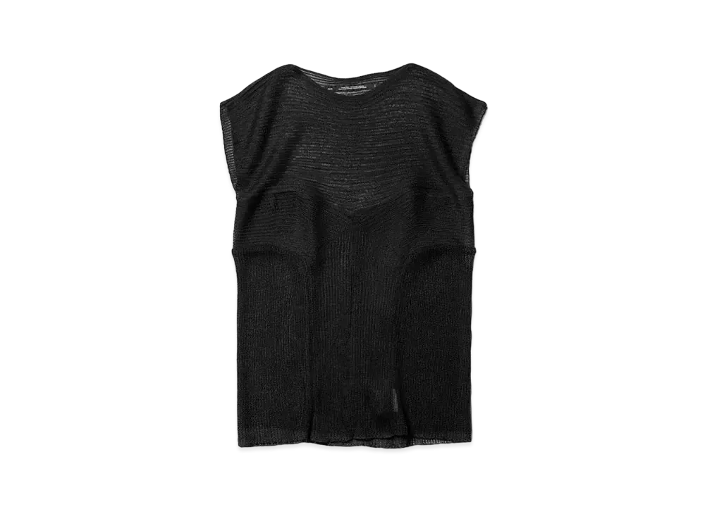 JULIUS Prism Knit Sleeveless Top #2 "Black"