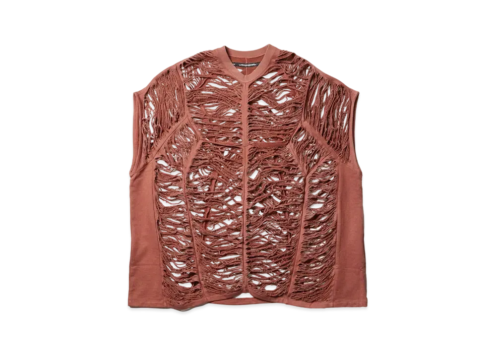 JULIUS Tone Blaze Oversized Tank "Vermilion"