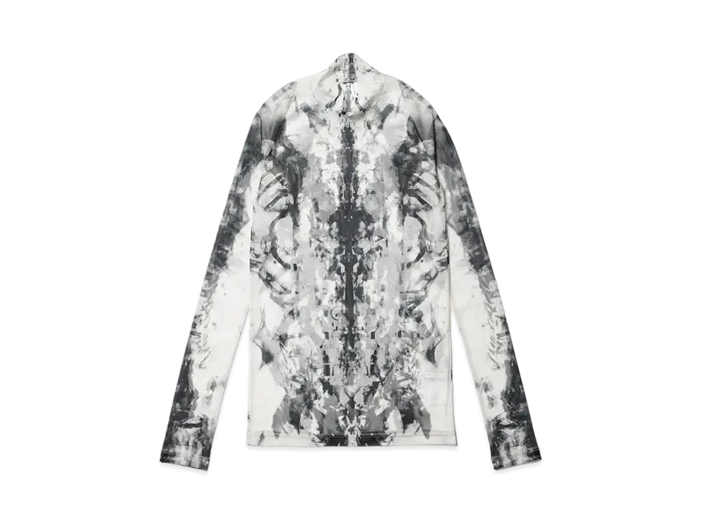 JULIUS Husk Mesh Lon Sleeve Top "Off White"