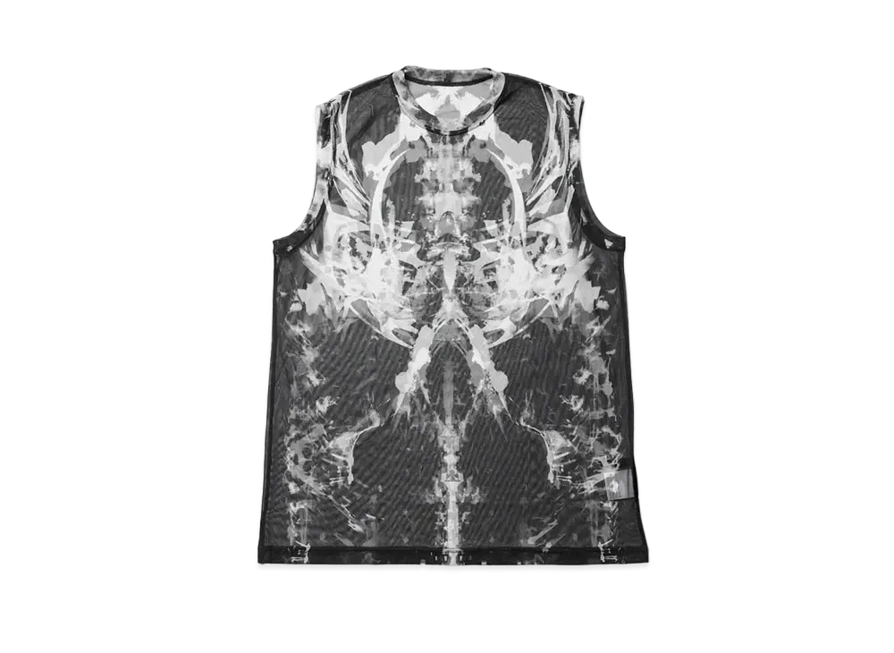 JULIUS Husk Mesh Tank Top "Black"