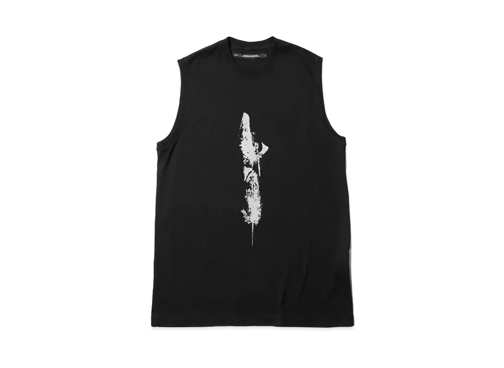 JULIUS Printed Tank Top "Black"