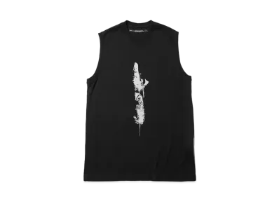 JULIUS Printed Tank Top "Black"