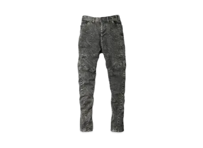 JULIUS Bleach Denim Riders Pants "Acid Gray"