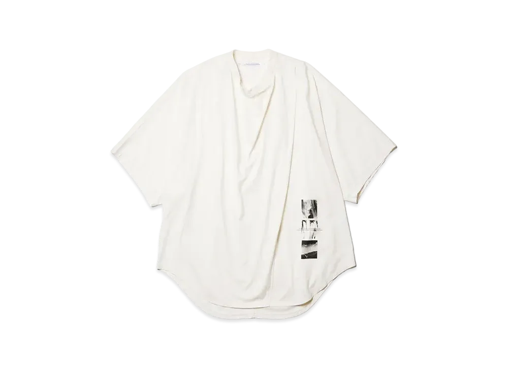 JULIUS Disarray Collar-Tuck Top "Off White"
