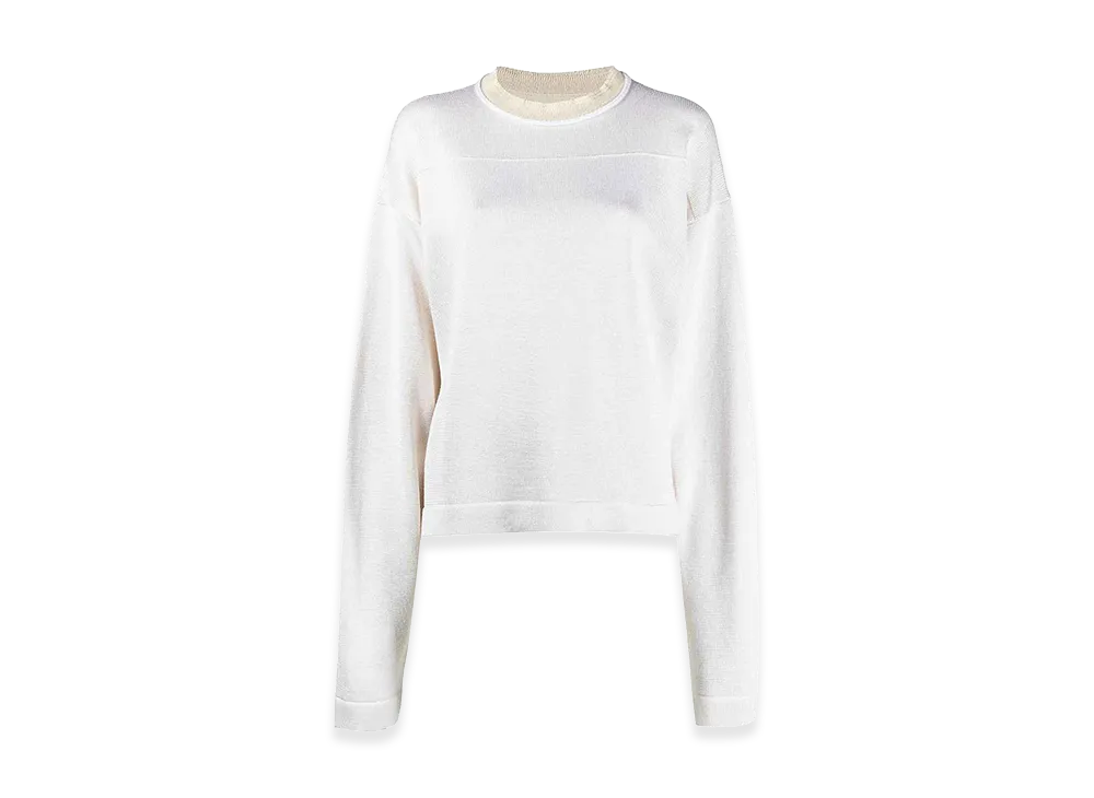 Jil Sander Women's Two-Tone Sweater "Beige"