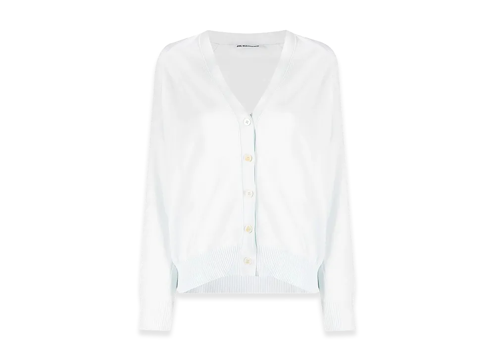 Jil Sander Women's V-Neck Cardigan "Blue"