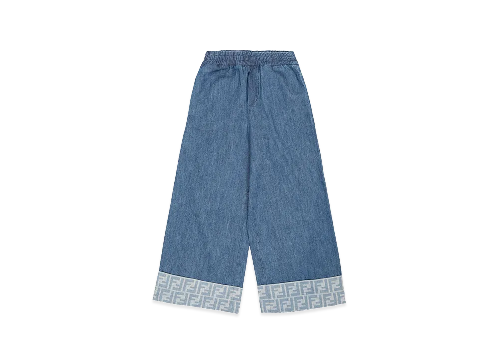 FENDI Kids Light Denim Pant "Blue"