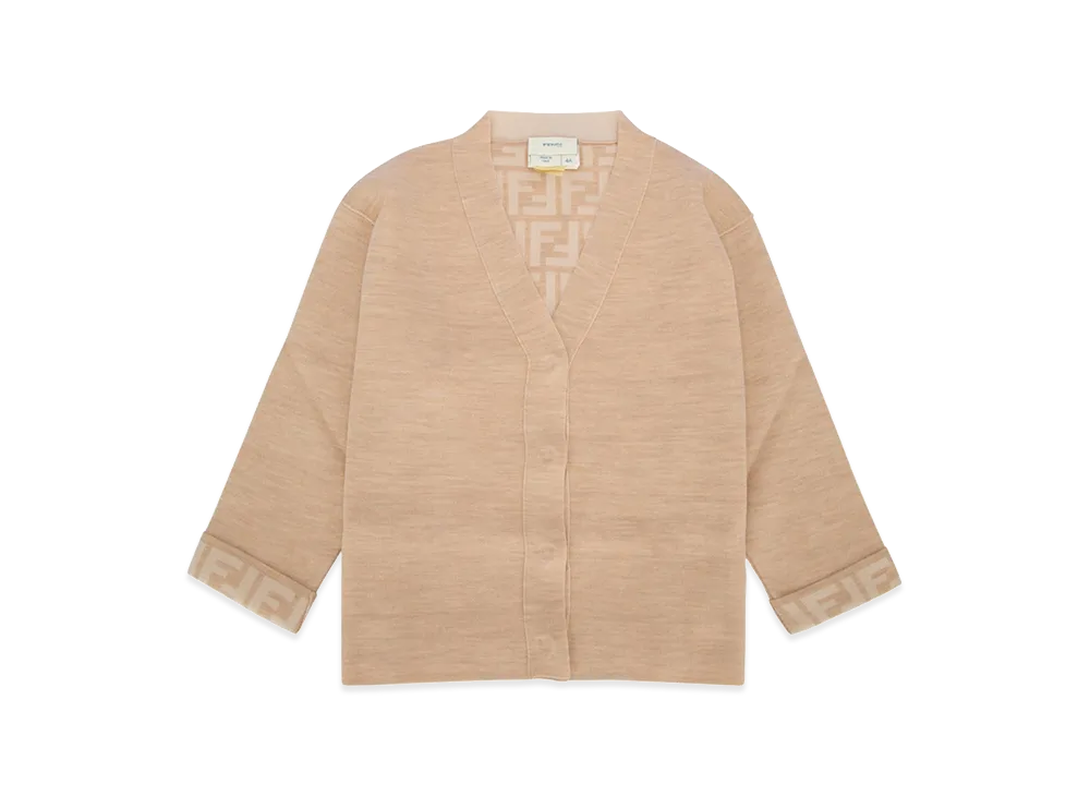 FENDI Kids Cardigan "Beige"