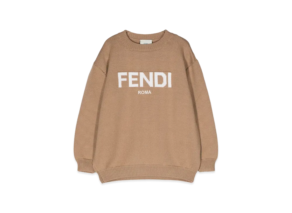 FENDI Kids Sweaters "Brown"