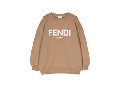 FENDI Kids Sweaters "Brown"