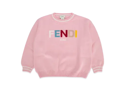 FENDI Kids Roma Knit Sweater "Pink"
