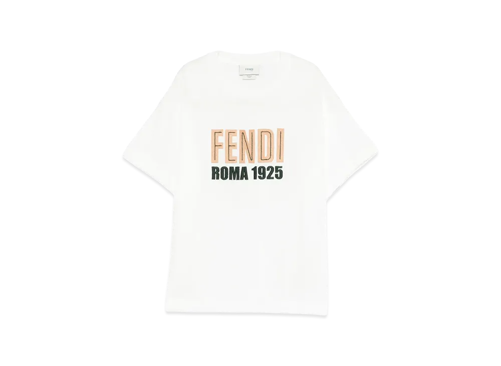 FENDI Kids T-Shirt Jersey Tinto "White"