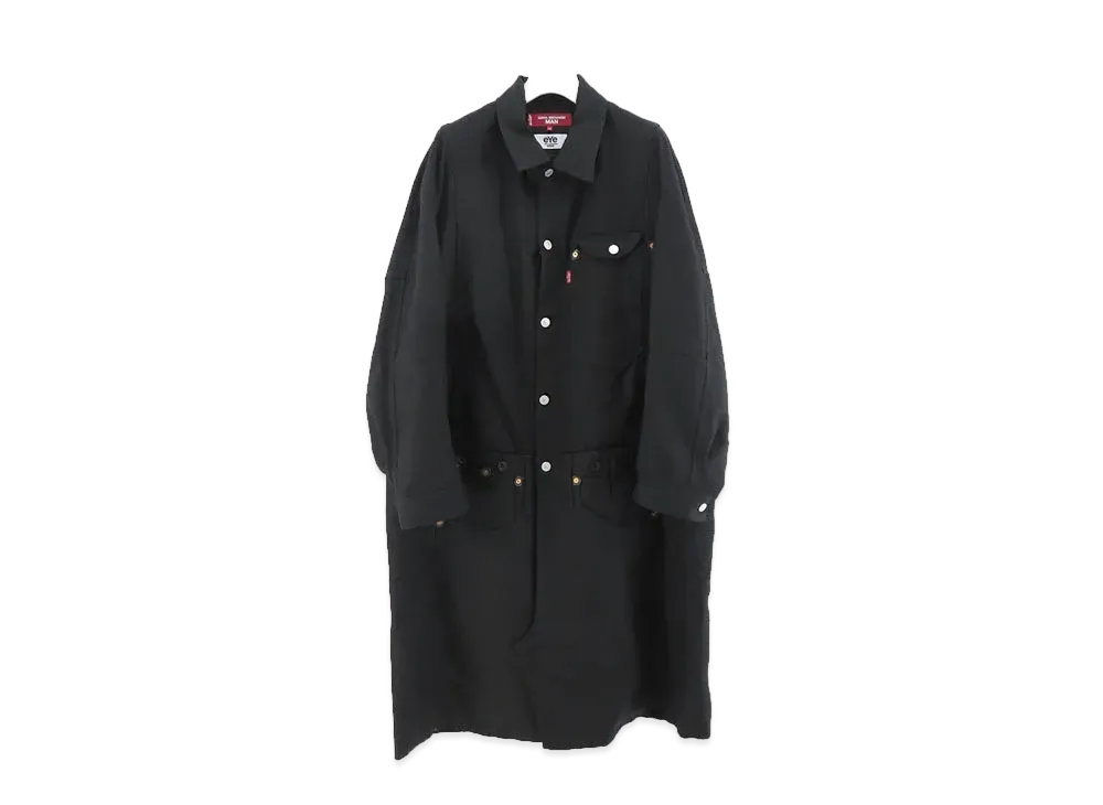 JUNYA WATANABE Wool Serge LEVI'S W Name Coat "Black"