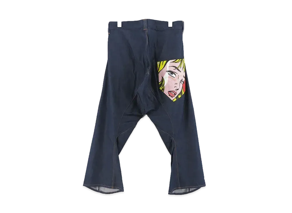 JUNYA WATANABE Cotton Lyocell Denim LEVI'S W Name "Roy Lichtenstein"