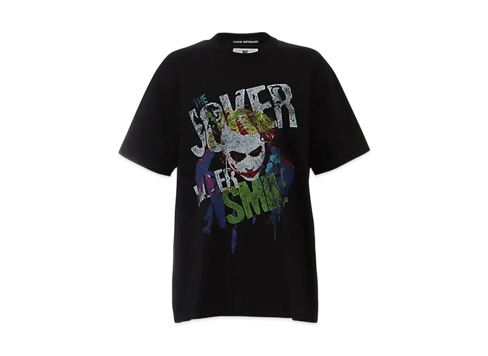 JUNYA WATANABE Women Dark Knight Print Tee "Black"
