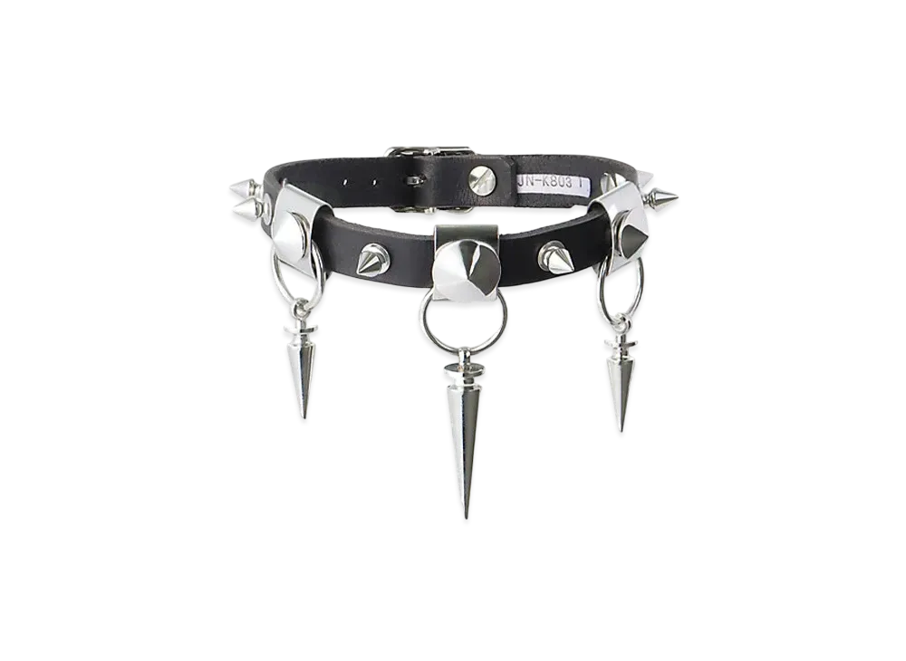 JUNYA WATANABE Women Leather/Studded Choker "Black"