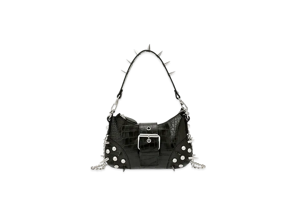 JUNYA WATANABE Women Shoulder Bag With Crocodile Needle Studs