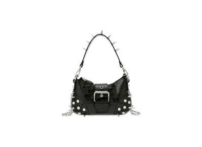JUNYA WATANABE Women Shoulder Bag With Crocodile Needle Studs "Black"