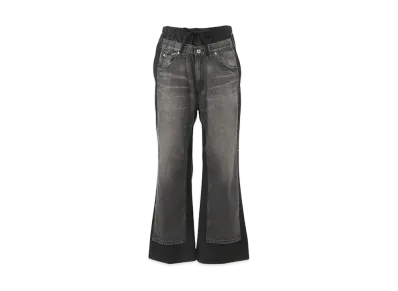 JUNYA WATANABE Pants Cotton Denim/Wool Ester Serge "Black"