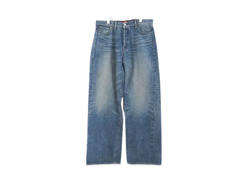 JUNYA WATANABE x LEVI'S Cotton Selvedge Denim Product Processing W Name Pants "Indigo"