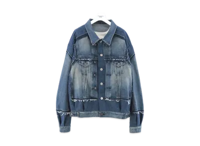 JUNYA WATANABE x LEVI'S Cotton Denim Product Processing Customized W Name Jacket "Indigo"