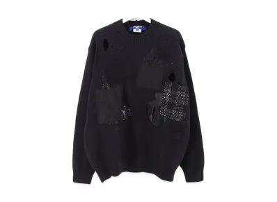 JUNYA WATANABE Cotton Jersey Patchwork Knit "Black"