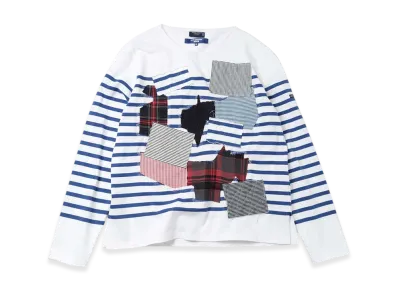 JUNYA WATANABE MAN x SAINT JAMES Tee Customize "White/BlueMix"