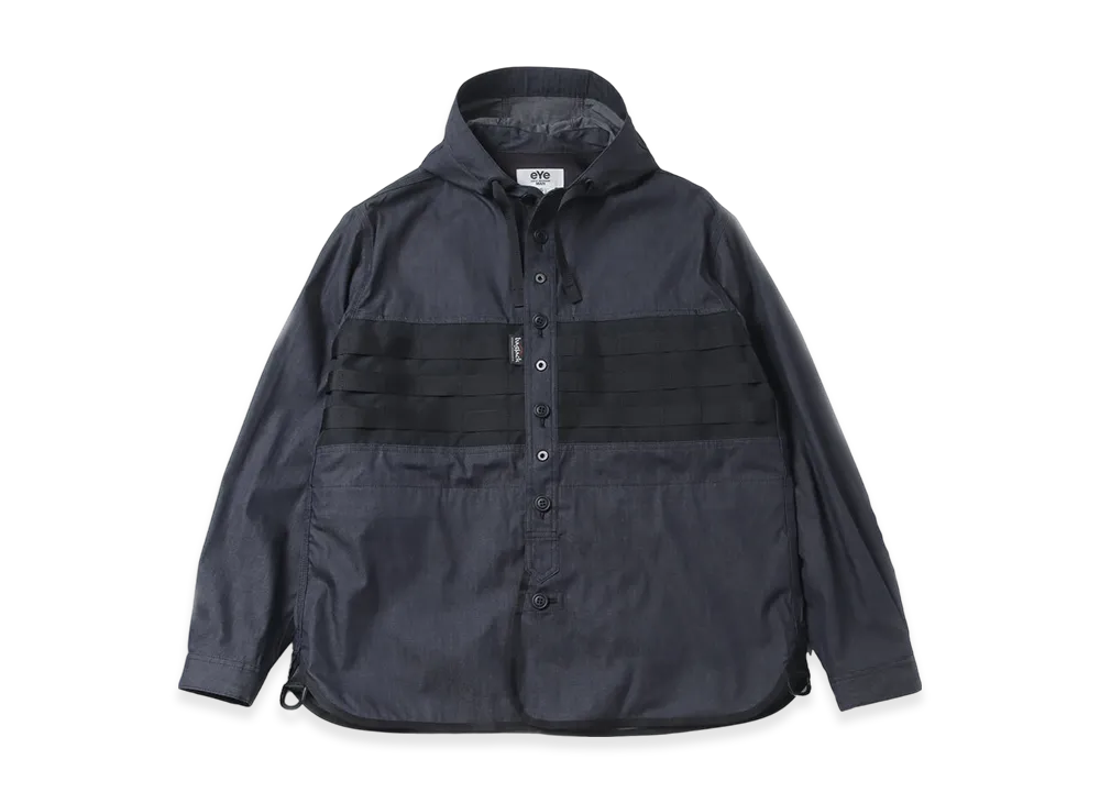 JUNYA WATANABE MAN x bagjack Cotton Denim Dry Oil x Polyester Matte Cloth W Name "Black"