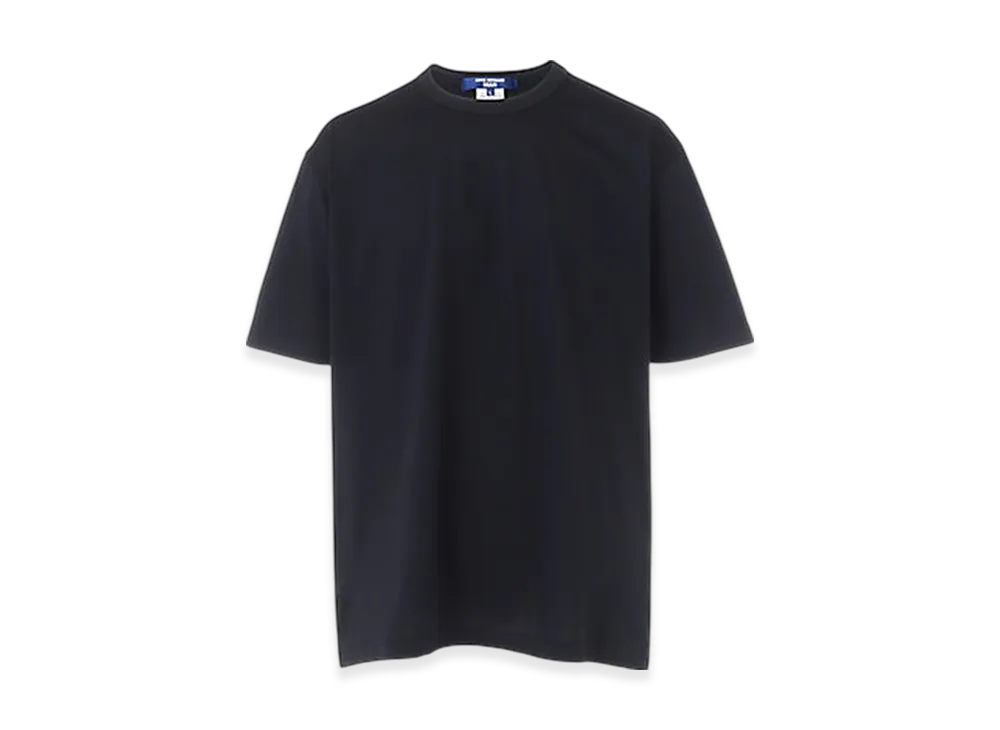 JUNYA WATANABE MAN Cotton Polyester Plating Jersey Plain Tee "Black"