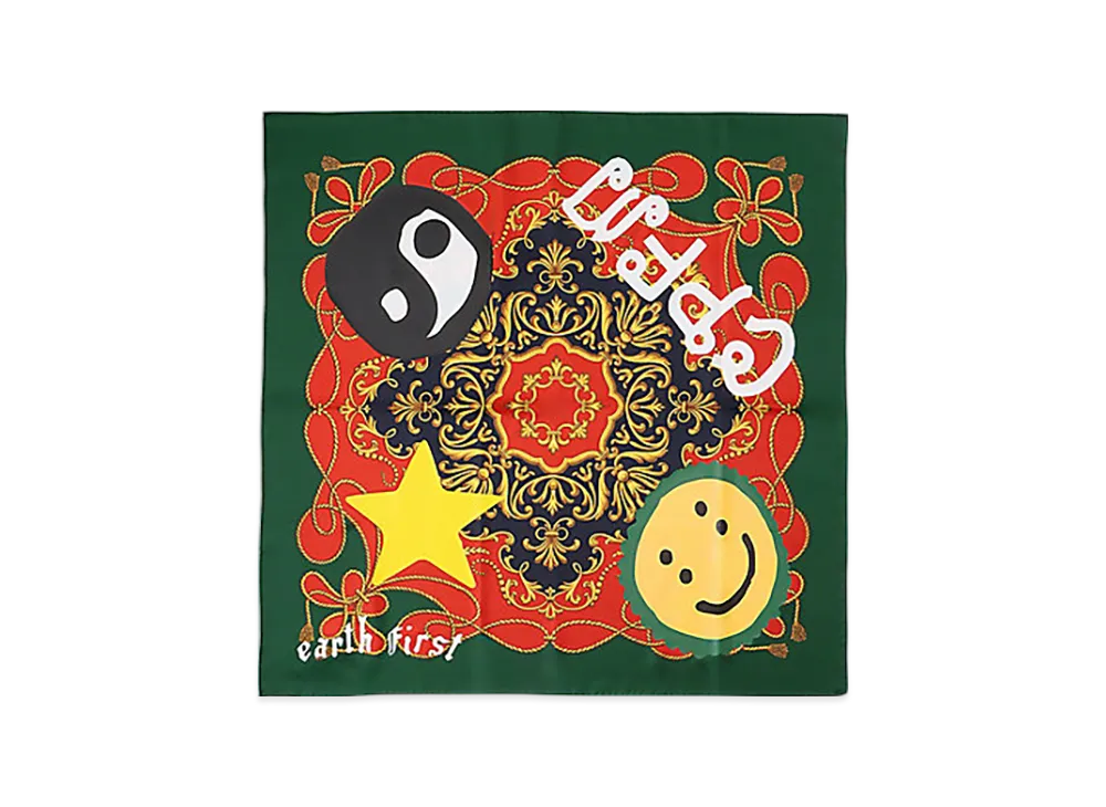 JUNYA WATANABE MAN x Cactus Plant Flea Market Silk Scarf CPFM Print "Multi"