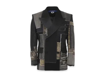 JUNYA WATANABE MAN Jacket Cotton Denim / Multi-Material Patchwork "Black"