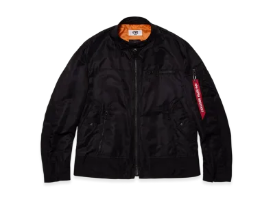 JUNYA WATANABE MAN Nylon Twill Alpha W Name Jacket "Black"