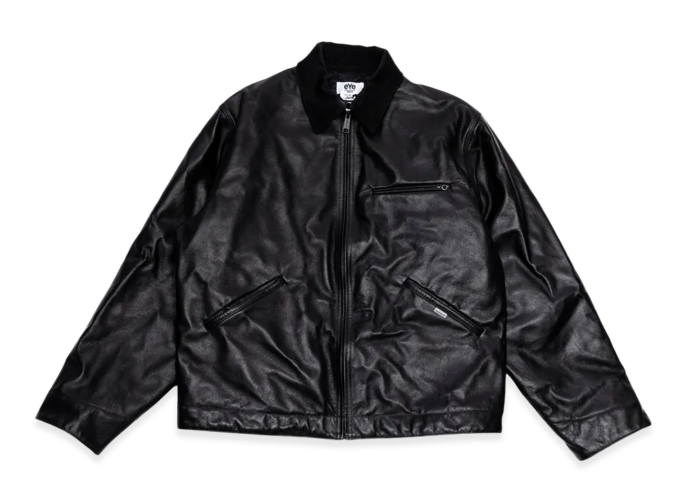 JUNYA WATANABE MAN x Carhartt Work in Progress MAN Leather Jacket "Black"