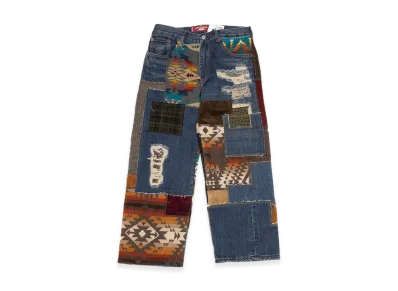 JUNYA WATANABE MAN x Pendleton x LEVI'S 503 Denim Mixed Materials Pants "Indigo"