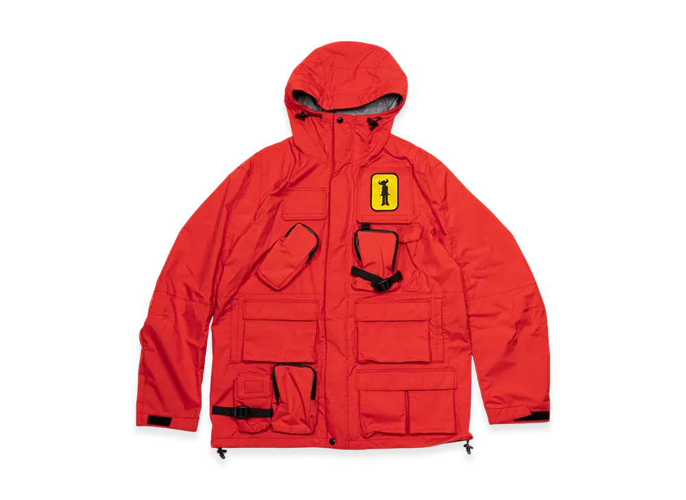 JUNYA WATANABE MAN Double Layer Hooded Jacket "Red/Color"