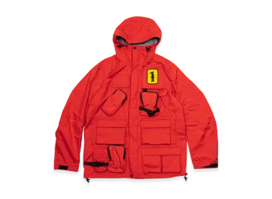 JUNYA WATANABE MAN Double Layer Hooded Jacket "Red/Color"