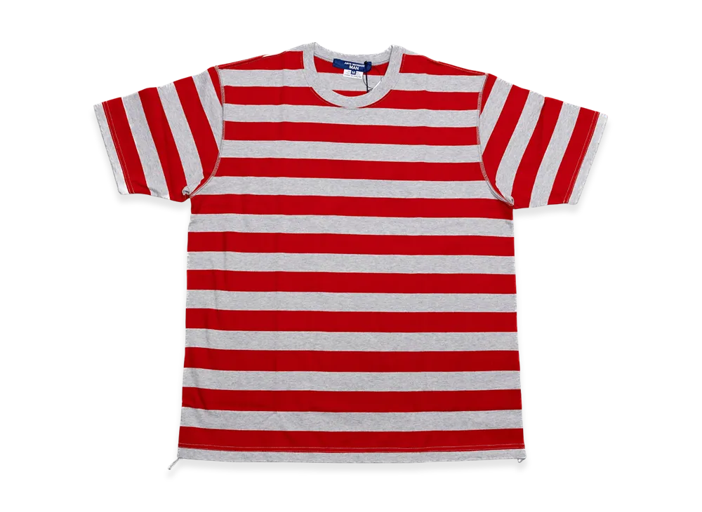 JUNYA WATANABE MAN Striped S/S Tee "Red/Grey"