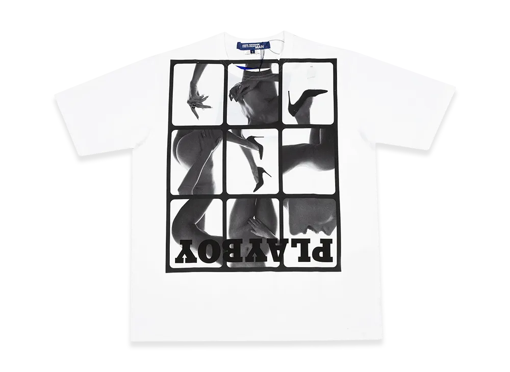 JUNYA WATANABE MAN Graphic Tee "White/Black"