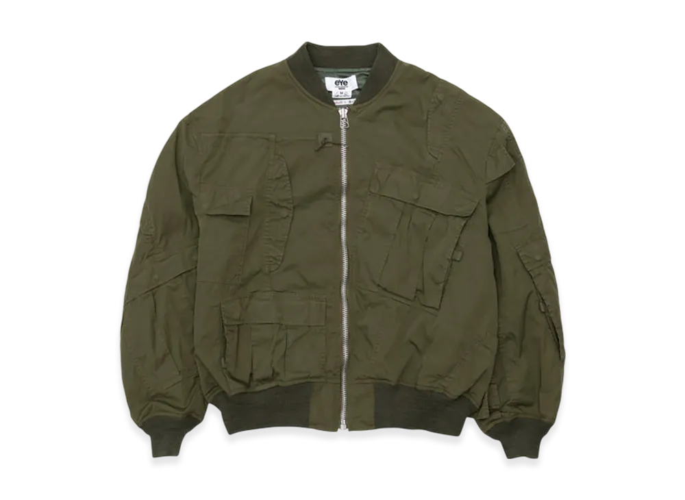 JUNYA WATANABE MAN x Needles Cotton Nylon Oxford W Name "Khaki"