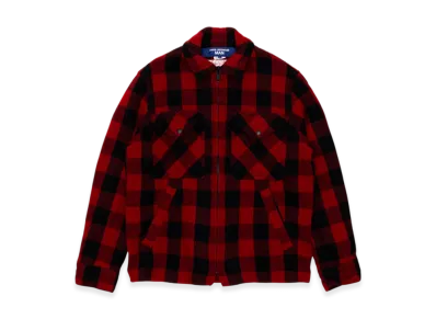 JUNYA WATANABE MAN Wool Check Garment Milled Filson W Name "Red/Black"