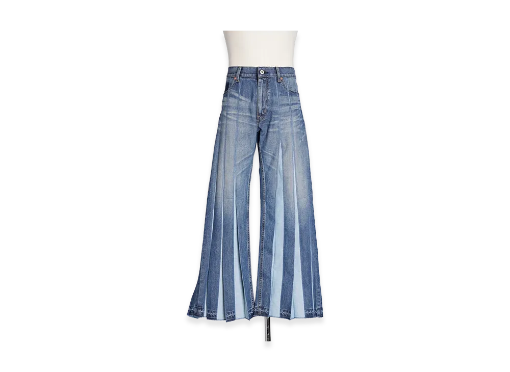 JUNYA WATANABE MAN Pleats Flare Denim Pants "Indigo"
