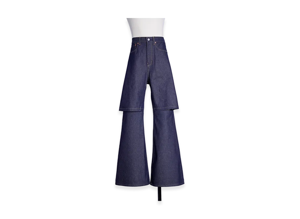 JUNYA WATANABE MAN Slit Flare Denim Pants "Indigo"