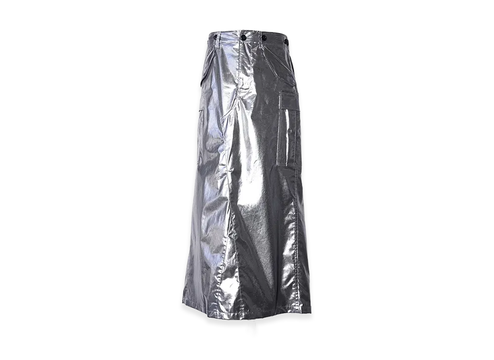 JUNYA WATANABE Women's Silver Printed Cargo Skirt "Silver"