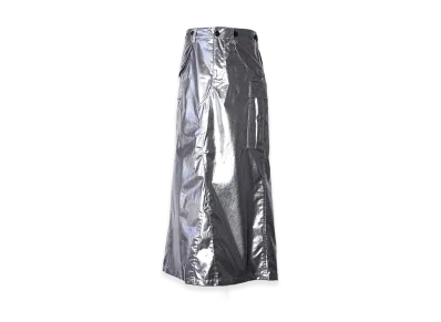 JUNYA WATANABE Women's Silver Printed Cargo Skirt "Silver"