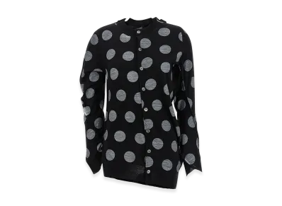 JUNYA WATANABE Women's Polka Dot Maxi Cardigan "Black"