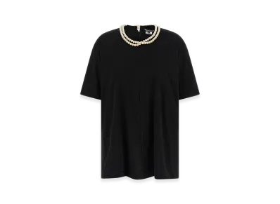 JUNYA WATANABE Women's Pearl Necklace T-Shirt "Black"